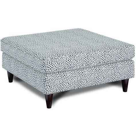 Southern Furniture 170 Faux Skin Carbon 38 Square Cocktail Ottoman In