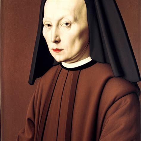 Jan Van Eyck Nun Digital Graphic Creative Fabrica