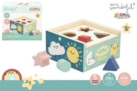 Mr Wonderful Caja Formas De Madera Toysmaniatic