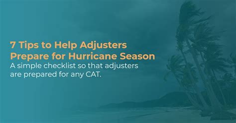 7 Tips To Help Adjusters Prepare For Hurricane Season Hurricane Checklist — Fpd Solutions