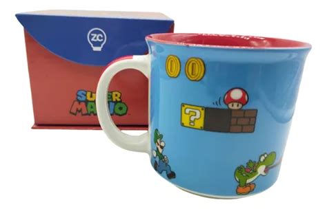 Caneca Ceramica Mario Bros Cenario Game 350ml MercadoLivre