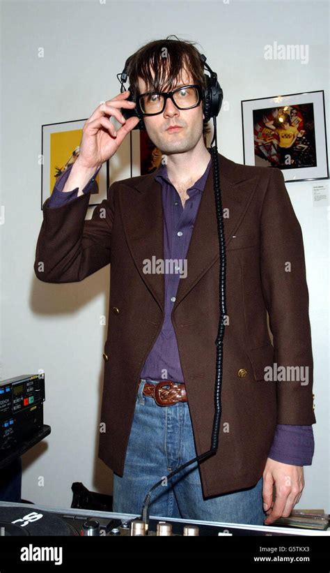 Pulp Singer Jarvis Cocker During His Dj Set At The Nme Exposed Exhibtion Of Classic Rock