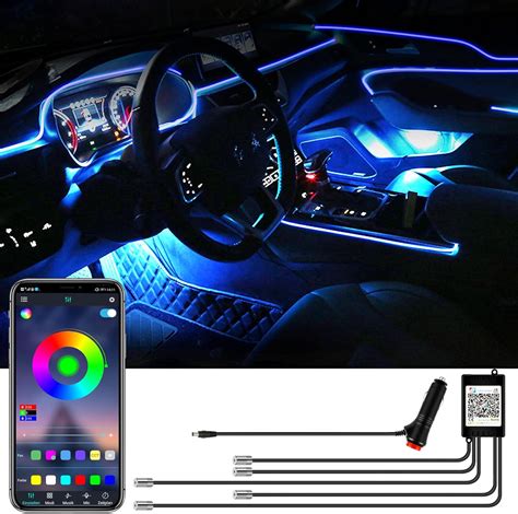 Yaobluesea Bil Led Innerbelysning V M Led Rgb