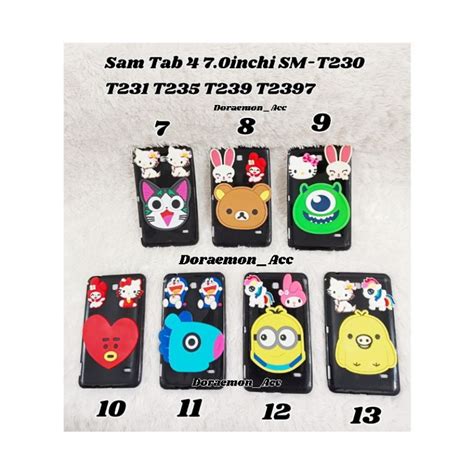 เคสซิลิโคน 3motif Sam Galaxy Tab 4 70inchi Sm T230 T231 T235 T239 T2397 3motif Shopee Thailand