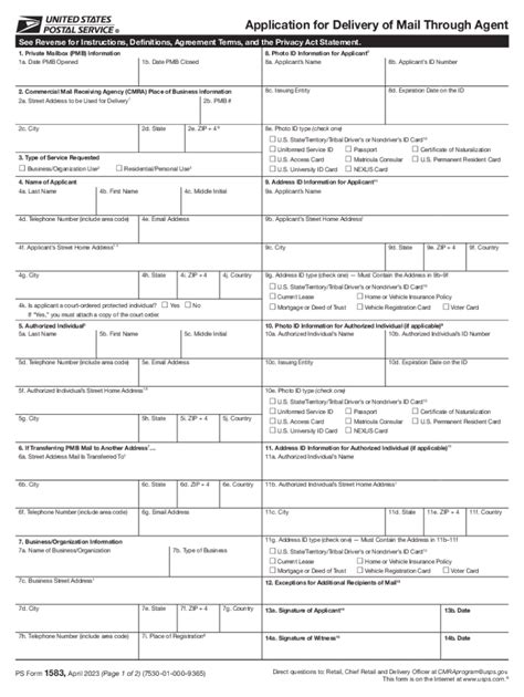 Form Usps Ps Fill Online Printable Fillable Blank