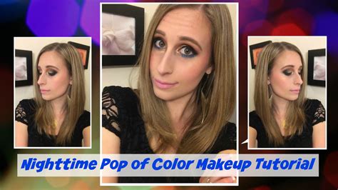 Nighttime Pop Of Color Makeup Tutorial Youtube