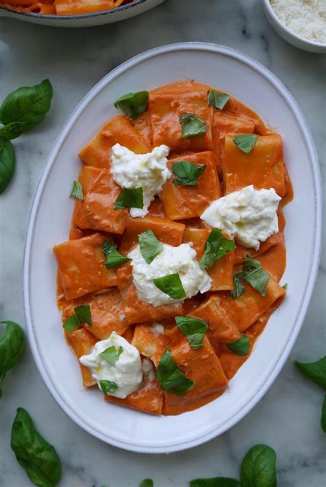 Paccheri alla Vodka with Burrata & Basil