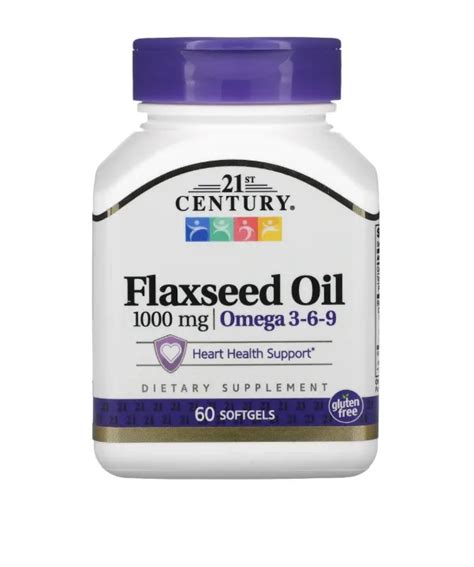 21st Century Flaxseed Oil 1 000 Mg 60 Softgels Lazada Ph