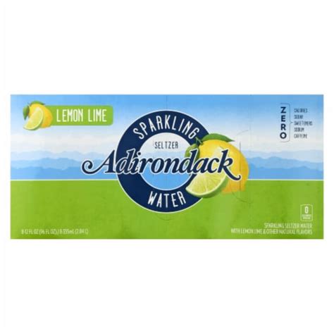 Adirondack Sltzr Sparkling Water Lemon Lime Case Of 3 8 12 FZ 3 Ct