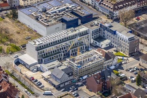 Luftbild Hamm Neubau des Gebäudekomplex Medienhauses im Ortsteil