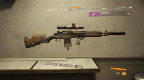 Socom M A Weapon Item The Division Field Guide