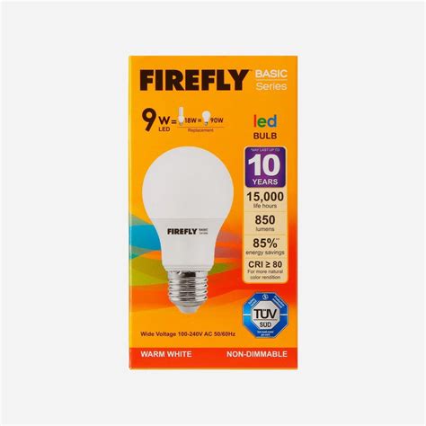 Firefly LED Bulb 9W Warm White – AHPI