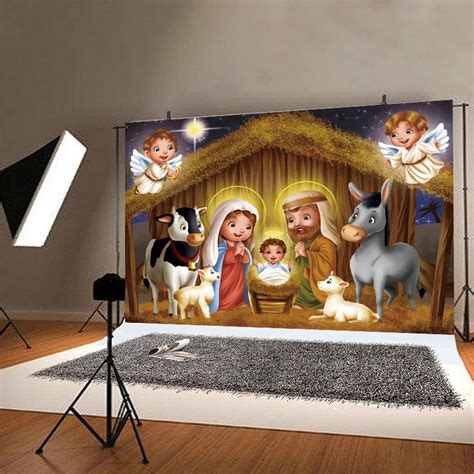 Nativity Backdrop Scene