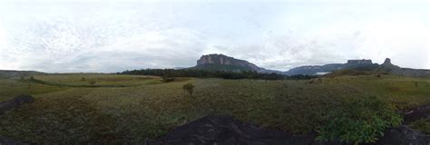 Akopan Tepui At The Feets Of The Mountain Canaima National Park