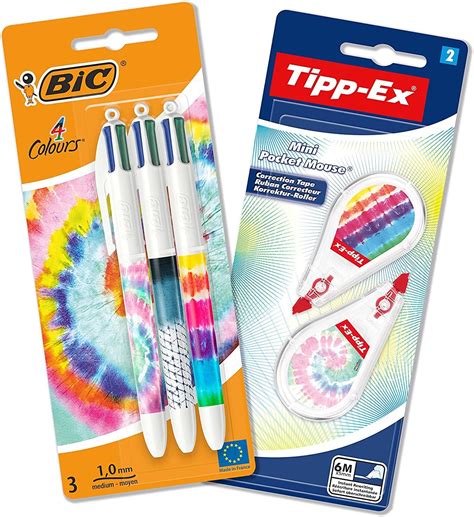 BIC 4 Colours 4 Farben Kugelschreiber Und Tipp Ex Korrekturroller