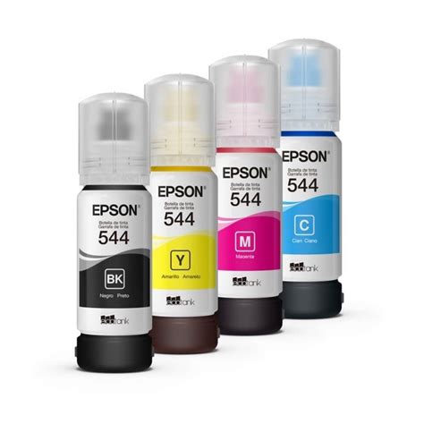 Ripley PACK 4 TINTAS EPSON ORIGINAL T544 L110 L3110 L3150 L5190