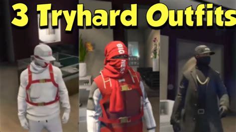 How To Make 3 Tryhard Outfits In Gta Online Youtube