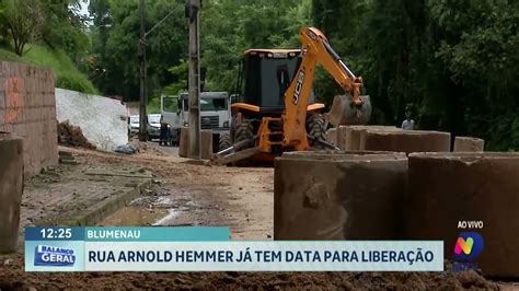 Rua Arnold Hemmer De Blumenau J Tem Data Para Libera O