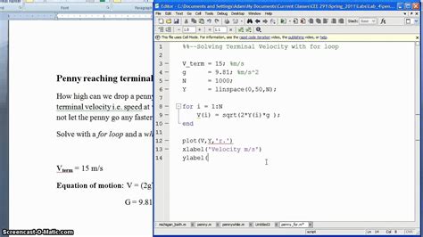 Matlab For And While Loops Youtube