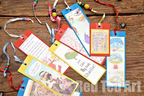 World Book Day Craft Easy Bookmarks Red Ted Art Make Crafting With