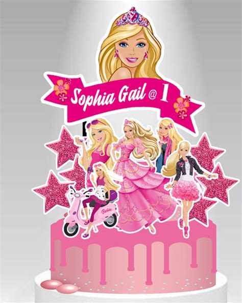 BARBIE CAKE TOPPER PRINTABLE Tortas De Barbie Imprimibles 51 OFF