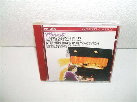 Mozart Piano Concertos No 21 K 467 No 25 K 503 By Stephen Bishop