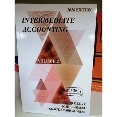 INTERMEDIATE ACCOUNTING Vol 2 2020 Edition By Valix Shopee Philippines