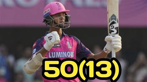 Y Jaiswal 13 Balls 50 Vs Kkr Jaiswal Batting Vs Kkr Fastest 50 In