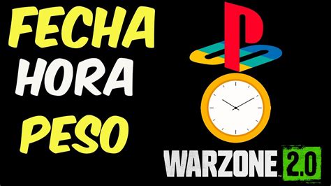 FECHA HORA Y PESO DE LA PRE DESCARGA EN PLAYSTATION TEMPORADA 3 WARZONE