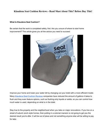 Klaudena Seat Cushion Reviews Read Must About This Before Buy This