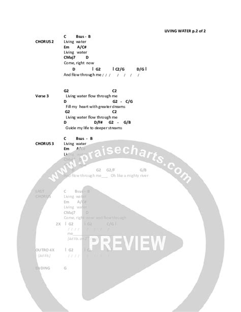 Living Water Chords Pdf Marcus Gresham Praisecharts Hot Sex Picture