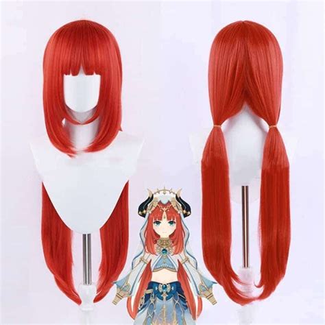 Genshin Impact Nilou Cosplay Wig Etsy