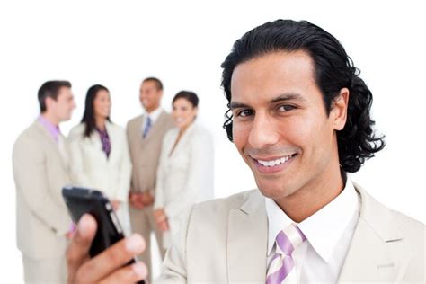 Retrato De Un Lindo Equipo De Negocios Trabajando Juntos Foto Premium