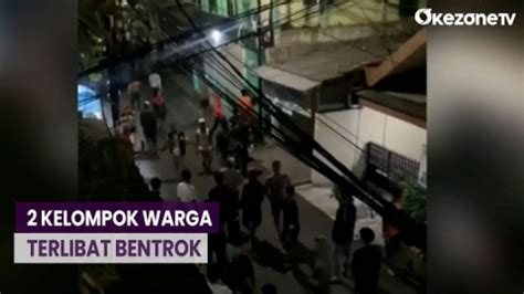 Diduga Diadu Domba Kelompok Warga Di Jaktim Terlibat Bentrok Video