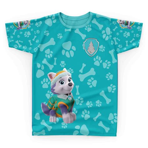 Camisa Infantil Personalizada Patrulha Canina Everest Elo