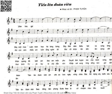 sheet tien len doan vien  loi hop   nhac loi binh giai