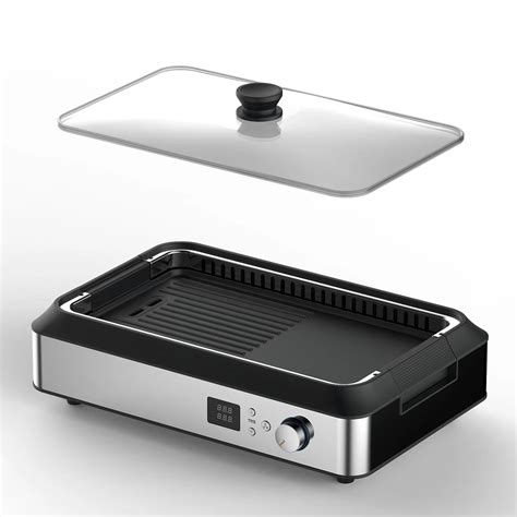 Table Electric Flat Plate Griddle Grill Smokeless Pan - China BBQ Grill and Indoor BBQ price