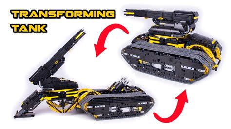 Transforming Lego Technic Tank Howitzer Full RC YouTube