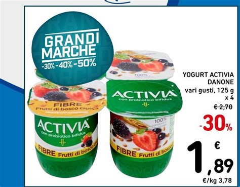 Yogurt Activia Danone Vari Gusti G X Offerta Di Spazio Conad