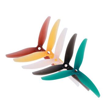 2 Pairs Gemfan Freestyle3 5 1inch 3 Blades Propeller 5mm Hole Cw Ccw