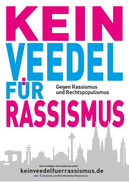 Flyer Front Kein Veedel F R Rassismus