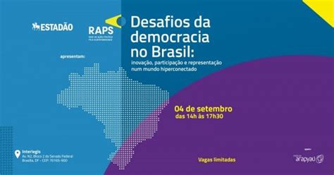 Desafios da Democracia no Brasil em Brasília Sympla