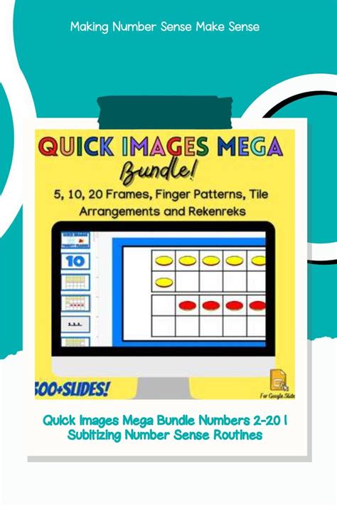 Quick Images Mega Bundle Numbers Subitizing Number Talk Sense