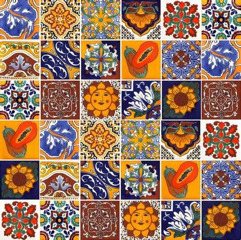 Mexican Ceramic Tiles 4x4 Conrado By Cerames 15 Decorative Mexican