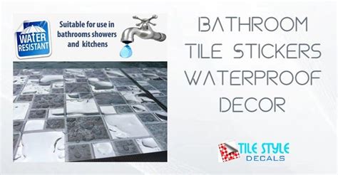 Bathroom Tile Stickers Waterproof Decor | by Tile Style Decals | Medium