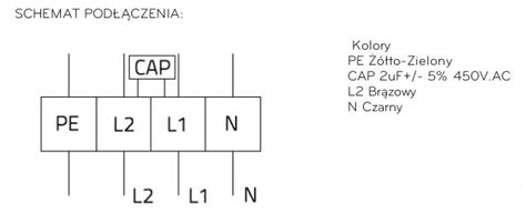 Pod Czenie Silnika Jednofazowego Z Kondensatorem Falownikisklep Pl