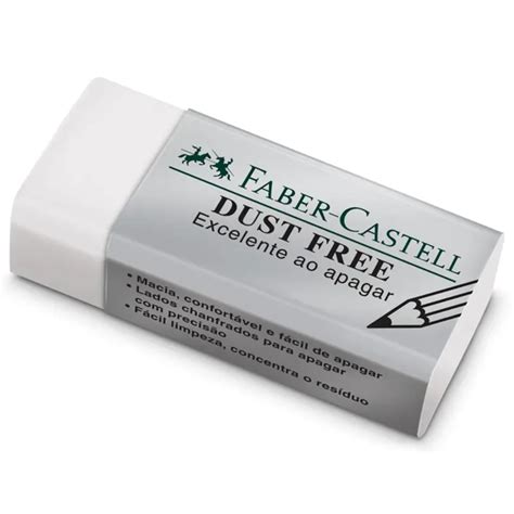 Borracha T Cnica Dust Free Pequena Branca Faber Castell Lupel