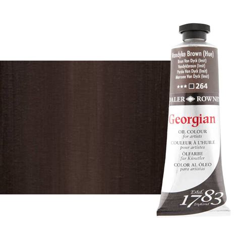 Daler Rowney Georgian Oil Color 38ml Tube Van Dyke Brown Hue Jerry