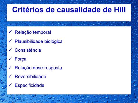 Crit Rios De Causalidade De Hill Librain