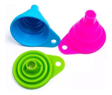 Funil De Silicone Dobrável Pequeno Retrátil Cozinha Prático MercadoLivre